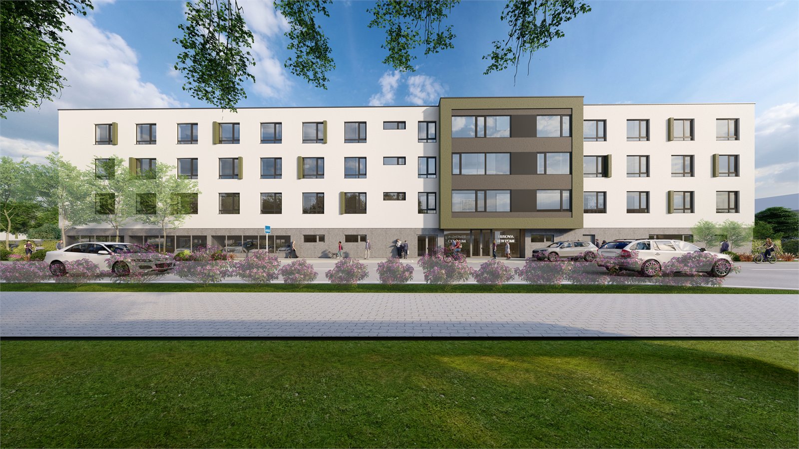 Vizualizace připravovaného zařízení SeniorGarden Hořice
