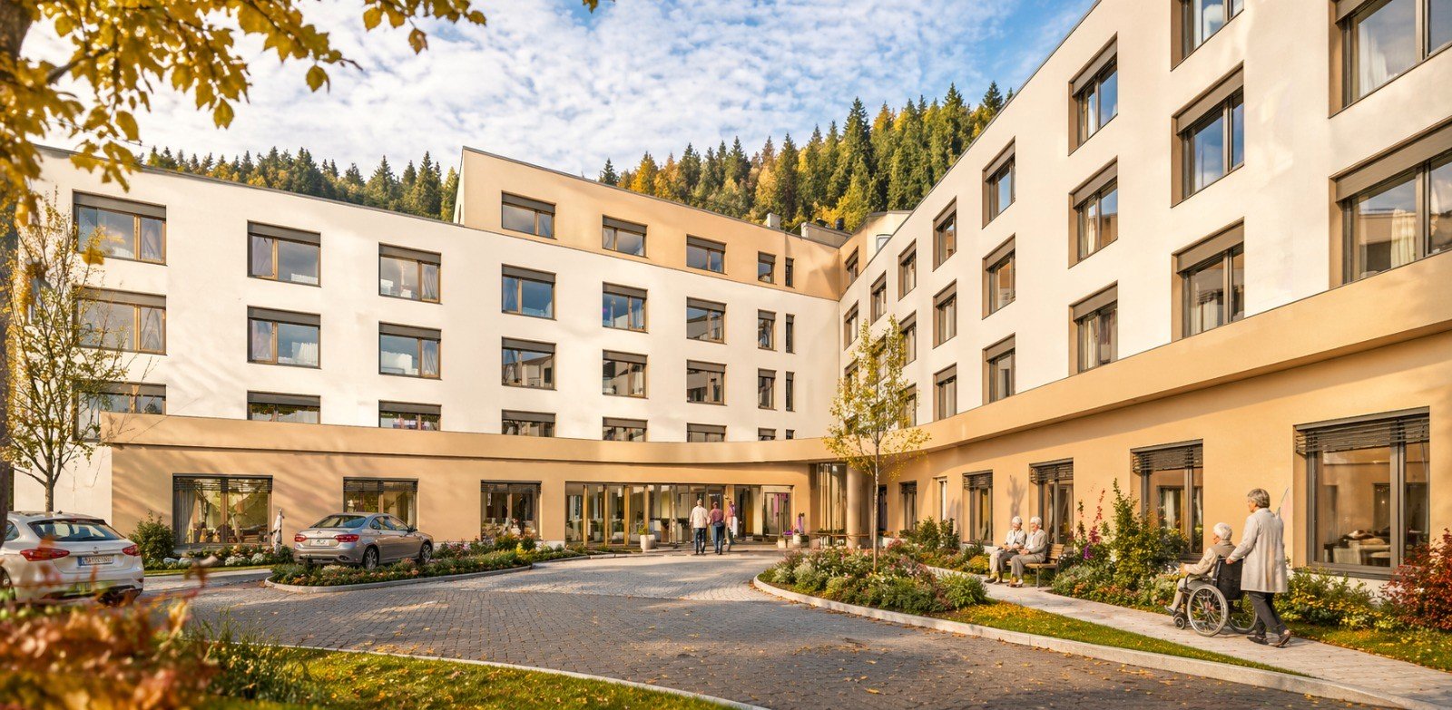 Vizualizace připravovaného zařízení SeniorGarden Jesenice u Prahy