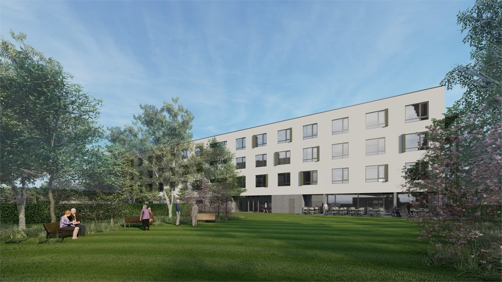 Vizualizace připravovaného zařízení SeniorGarden Žamberk